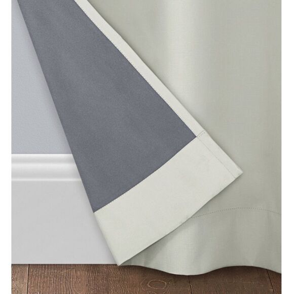 Kylie Blackout Grommet 2-Pc. Panel, 95" x 37". Ivory - Picture 4 of 6